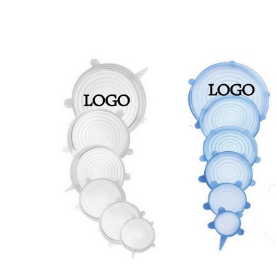 6 Pcs Flexible Silicone Stretch Lids