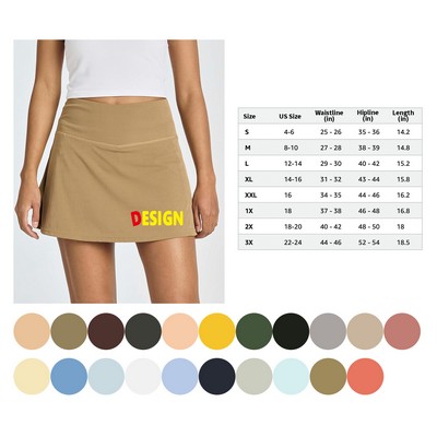 Women's Active Skirt Pockets Skirt