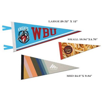 Large Full Color Felt Pennants.