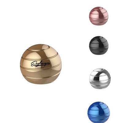 Helix Groove Aluminum Sphere Fidget Spinner