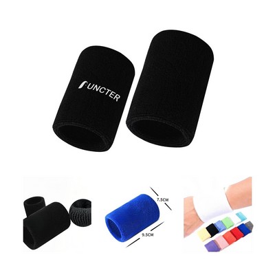 Cotton Terry Cloth Badminton Sport Wristband Embroidery