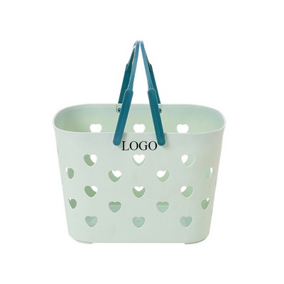 Portable Storage Basket With Handle