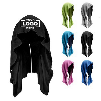 Cooling Neck and Face Hoodie Towel