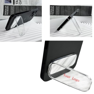 Oval Plastic Oval Phone Holder with Back Adhesive Mirror