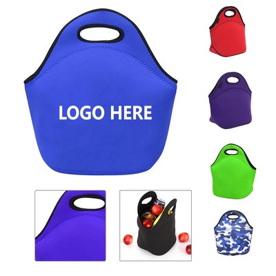 Neoprene Zippered Insulated Tote Bag