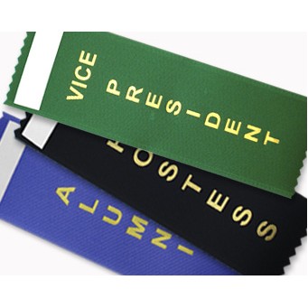 2.5" x 10" Badge Ribbon with Adhesive Strip