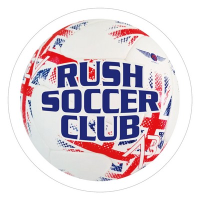 Circle Sticker | 1 1/2" dia. | White Vinyl | Removable Adh Back | Digital