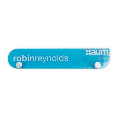 USA Made Acrylic Nameplates & Signs, Custom Shape (16-20 Sq. Inches)