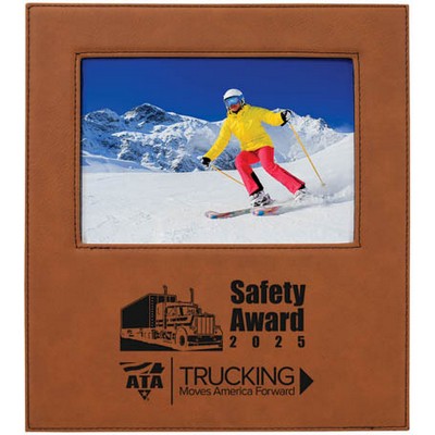 Leatherette Frame Holds 5 x 7, Rawhide