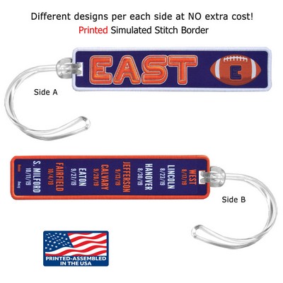 2 Side 4CP Dye Sub Printed Team Tag/Key Ring