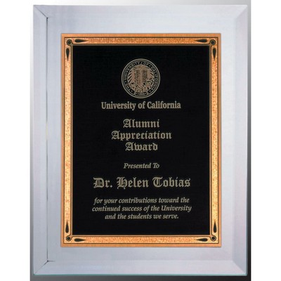 8" x 10" Clear Glass Mirror Plaque