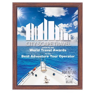 7" x 9" Unisub Sublimatable Plaque with Cherry Edge