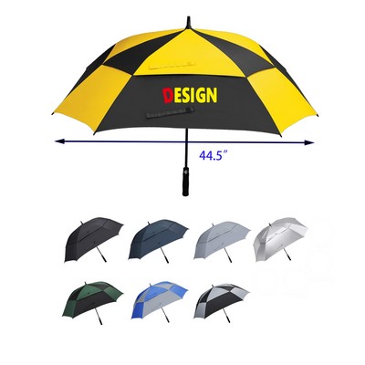 Windproof Auto Open Double Canopy Oversized Stick Umbrella