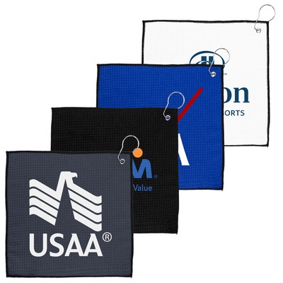 EcoWaffle 12x12 rPET Golf Towel