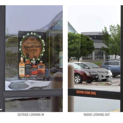 Vinyl Window Perf - 24"w x 38"h - Custom Print - 70/30% Perf
