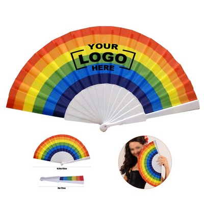 Colorful Handheld Folding Fan(Free Shipping)