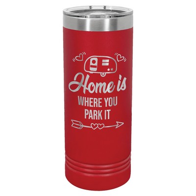 Polar Camel 22 oz. Red Skinny Tumbler with Slider Lid