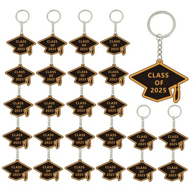 Personalized Acrylic Graduation Cap Keychain.