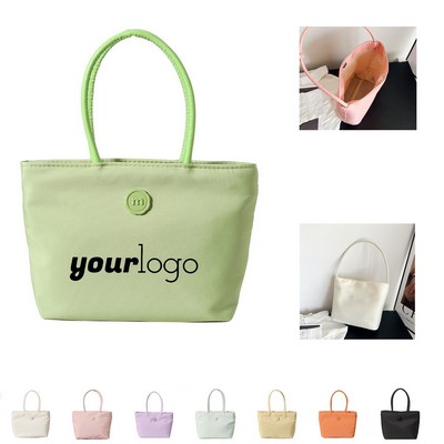 Solid Color Women's Handbag with Handle
