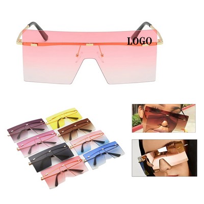 Minimalist Rectangle Sunglasses with Retro Flair