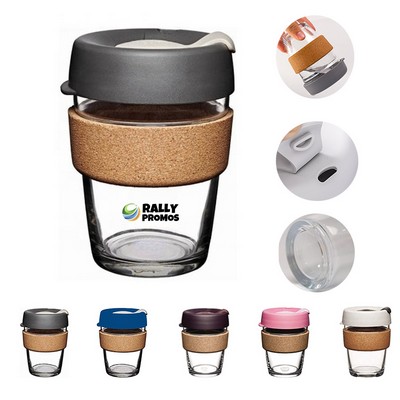 Coffee Cup With Cork Sleeve And Silicone Lid
