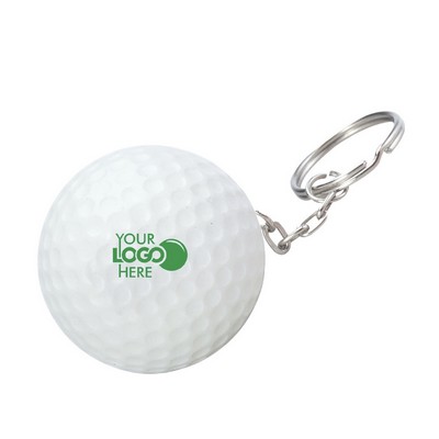 Golf Stress Ball Keychain