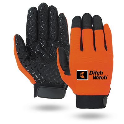 Super Grip Mechanics Gloves (Safety Orange)