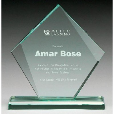 Corporate Diamond Glass Award, 6"H