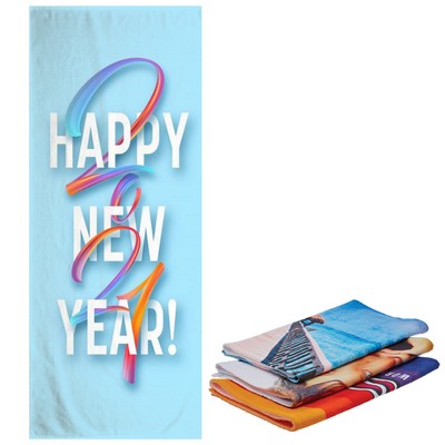 30" X 60" Sublimated Silk Touch Velour Beach Towel