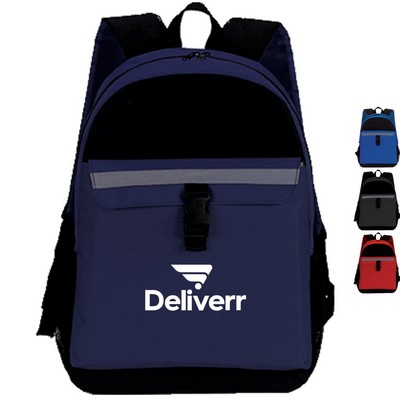 Premium 600D Vital Trek Travel Backpack (12" x 17" x 5")