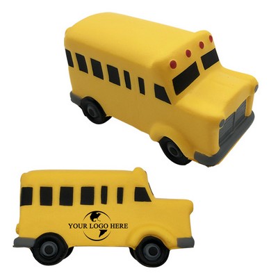 School Bus PU Foam Stress Toy