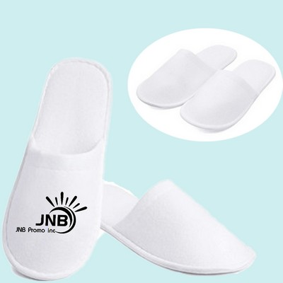 Hotel White Non-Slip Disposable Slippers