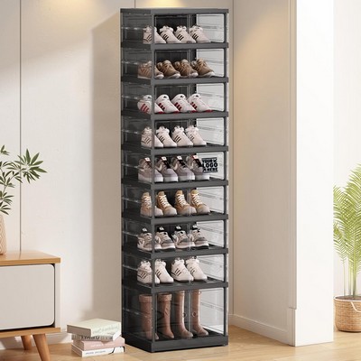 9-Tier Foldable Shoe Rack Organizer