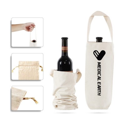 Single Bottle Canvas Bag