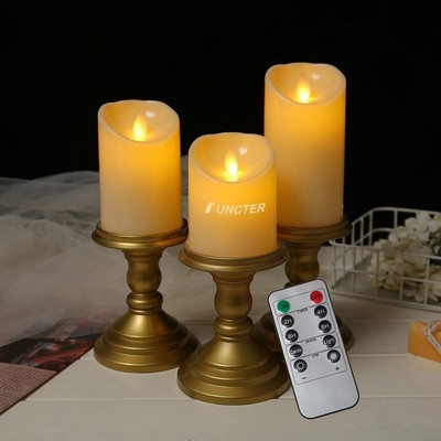Electronic Remote Control Candle Light 4 x 10 Inch