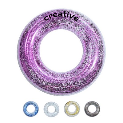 30" PVC Contains Sequin Swimming Ring