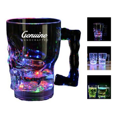 14 oz Halloween Color Change Skull Cup