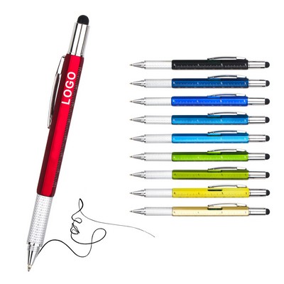 6 in 1 Multi Function Tool Pen