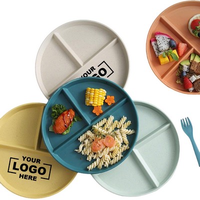 8.66" Divided Plate Children Tableware