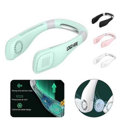 Portable Neck Rechargeable Leafless Fan Cooler