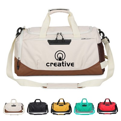 Custom Sport Duffel Bag W/ Shoes Compartment