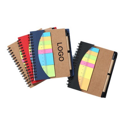 Spiral Notebook with Ruler