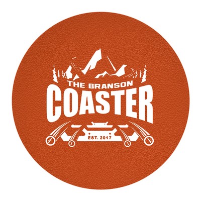 Round Leather-Cork Coaster