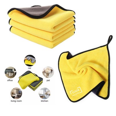 Thick Coral Fleece Car Wash Towel Super Absorbent Cleaning Cloth