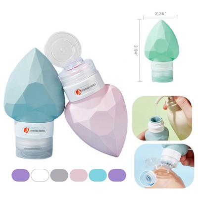 Travel Silicone Portable Squeeze Bottle – Leakproof Travel Size Container