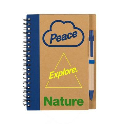 Eco Friendly Notebook with Pen(5"X7")