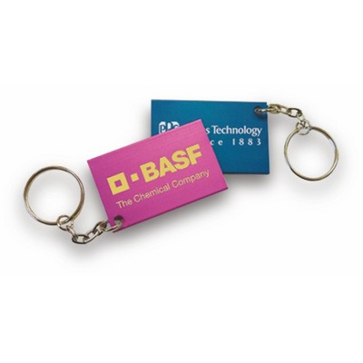 Small Rectangular Aluminum Key Tag