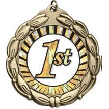 2" Insert Medal - Wreath Design