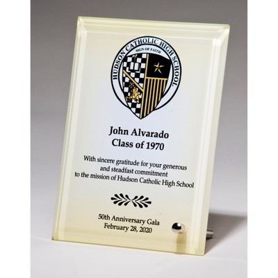 Full Color Printed Glass Plaque (5"x7")