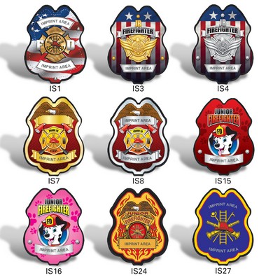Custom Plastic Fireman's Badge